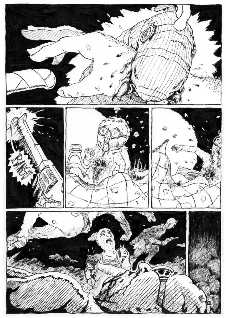 Banana Split, planche originale : « Bang ! »
