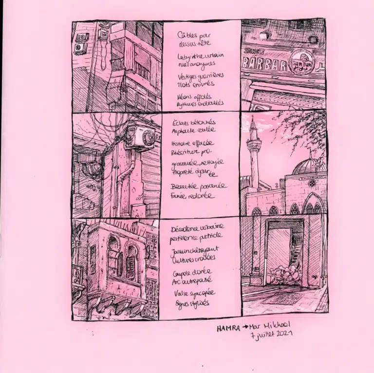 Le Prix du pignon, page originale : Hamra – Mar Mikhael