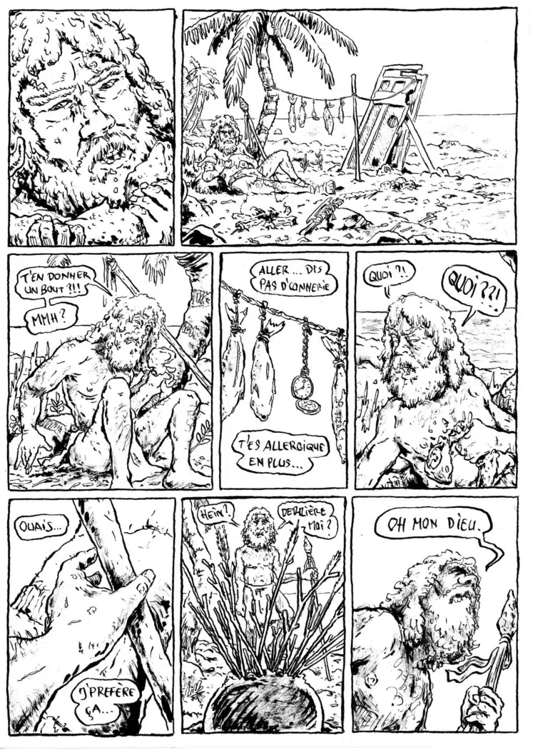 Pas si seul au monde, planche originale : « Oh mon Dieu »